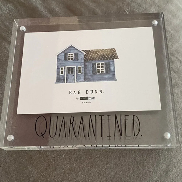 NEW - Rae Dunn - QUARANTINED - Acrylic Photo Frame - Picture 5 of 5